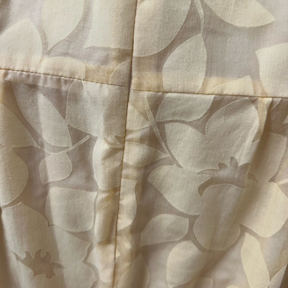 VTG Rabbit Rabbit yellow floral lined pleat front Sz 10 fairy cottage core - Picture 5 of 15